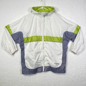 Vintage 90’s Nike Men's Full Zip Up Hooded Windbreaker Multicolor Size Large
